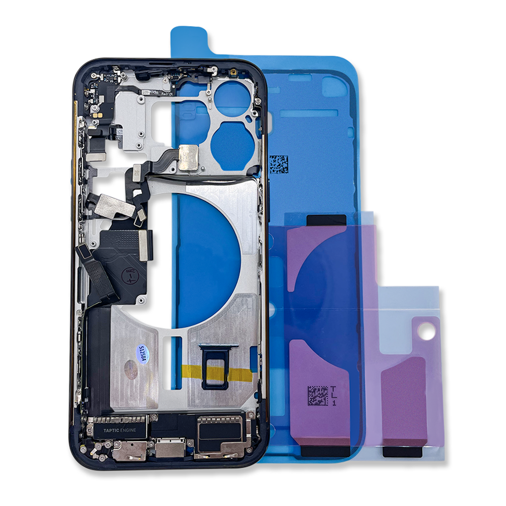 Mid Frame Assembly w/ Small Parts (Blue Titanium) - For iPhone 15 Pro ...