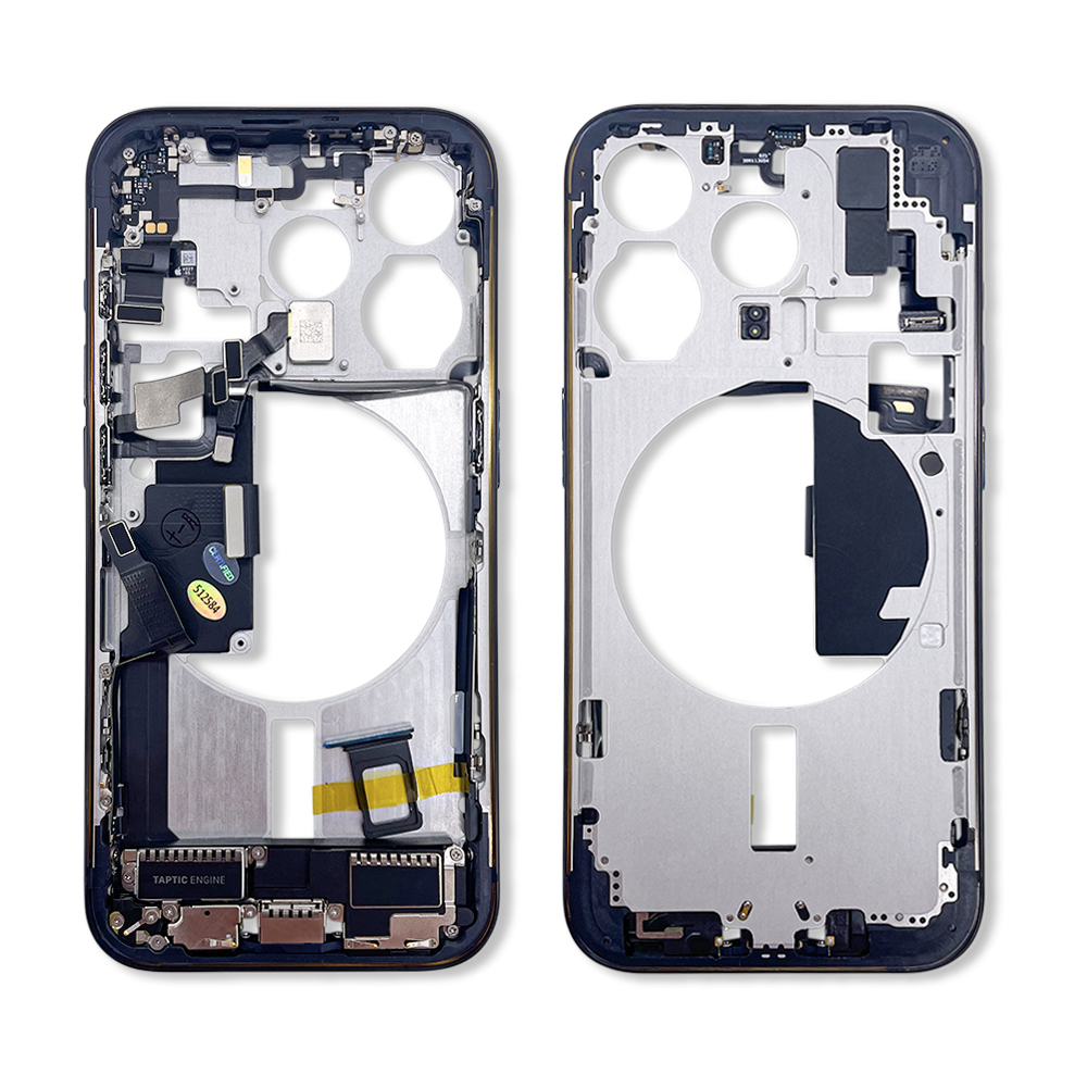 Mid Frame Assembly w/ Small Parts (Blue Titanium) - For iPhone 15 Pro ...